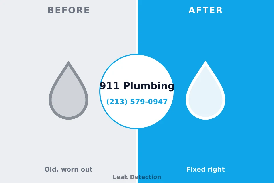 Before and after: plumbing repair Scotland, PA
